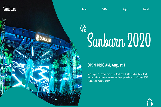 Sunburn Event Site